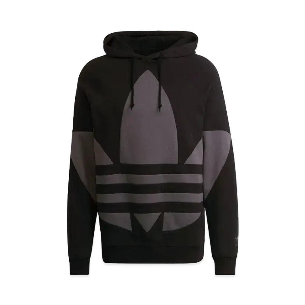 ADIDAS BIG TREFOIL HOODIE "Black/Gray Six"