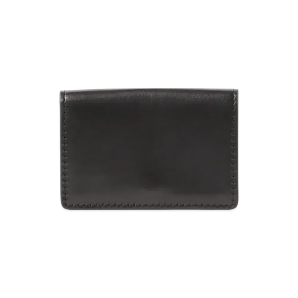 BEAMS Bi-Fold Leather Card Case "Black"