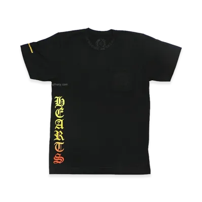 Chrome Hearts Horseshoe & Gradient Script Neck Logo S/S T-Shirt "Black"