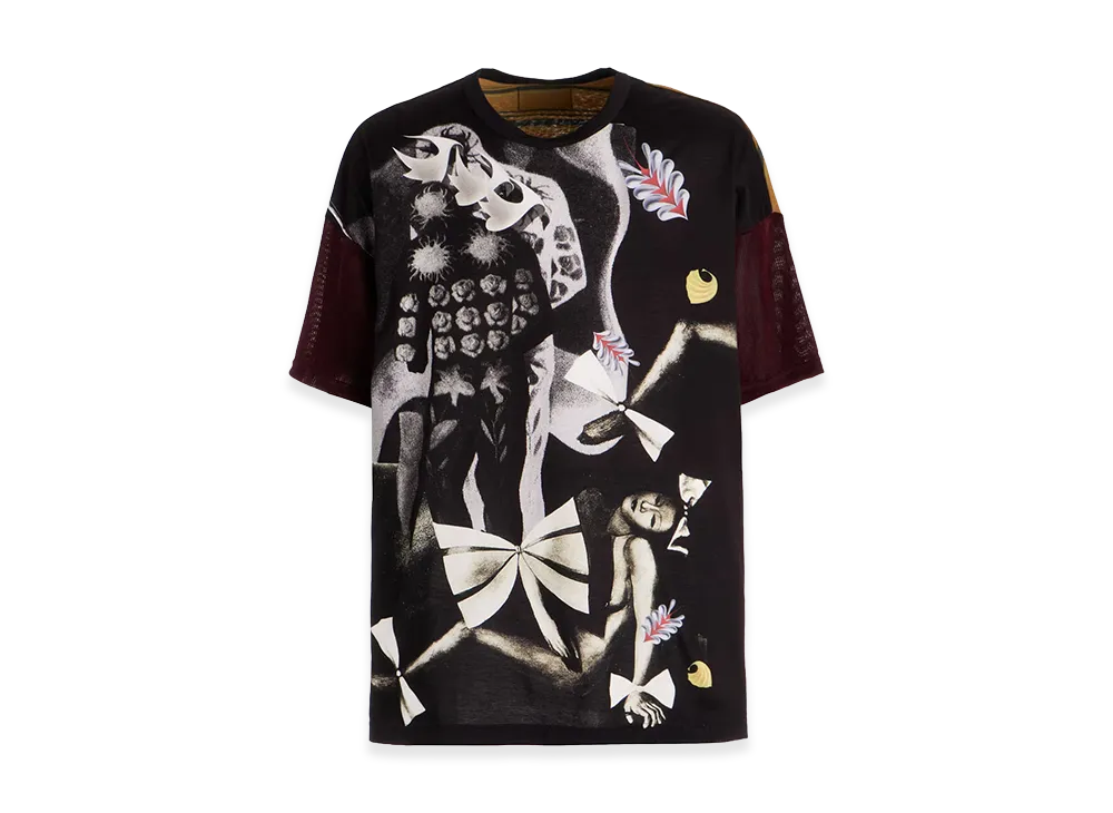 Ground Y x Taro Okamoto Patchwork T-shirts Collage Type:A "Brown"