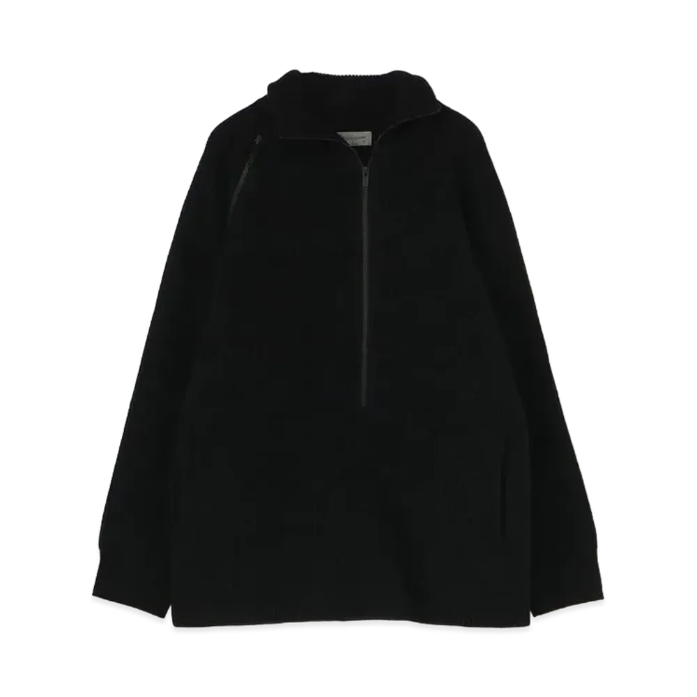 Yohji Yamamoto Pour Homme 5G HALF CARDIGAN DRIVERS KNIT "Black"