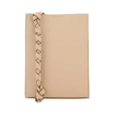 Jil Sander Skin Pink Leather Small Tangle Shoulder Bag "Pink"