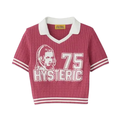 HYSTERIC GLAMOUR Hysteric 75 Jacquard Chibi Shirt "Pink"