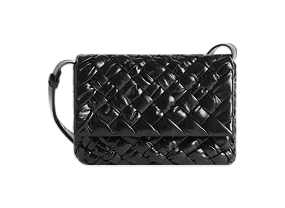 Bottega Veneta Small Rumple Messenger "Black"