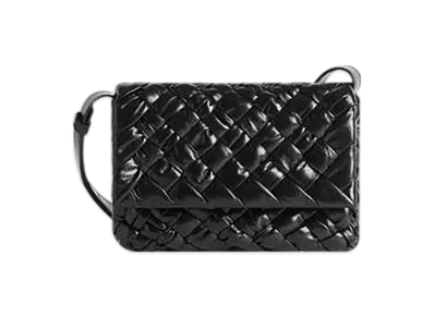 Bottega Veneta Small Rumple Messenger "Black"