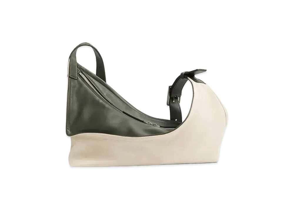 Bottega Veneta Small Zigzag "Greige/Crocodile"