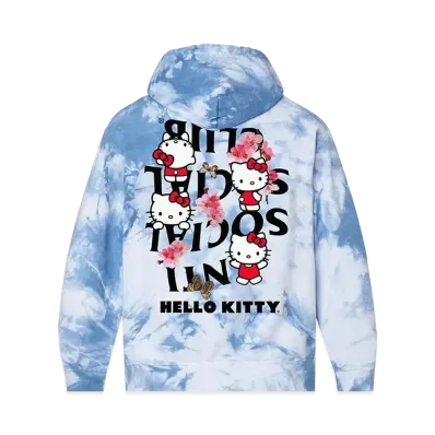 ANTI SOCIAL SOCIAL CLUB x Hello Kitty Spring Sakura Hoodie "Blue Tie-Dye"