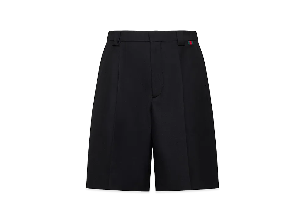 GUCCI Twill Bermuda Shorts "Black"