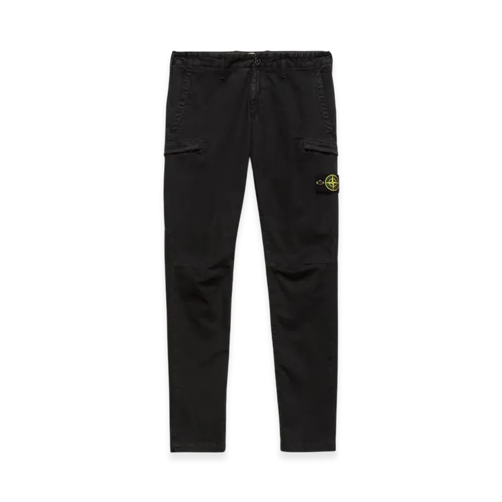 Stone Island 32104 Pocket Cargo Slim Pants - 21SS "Black"