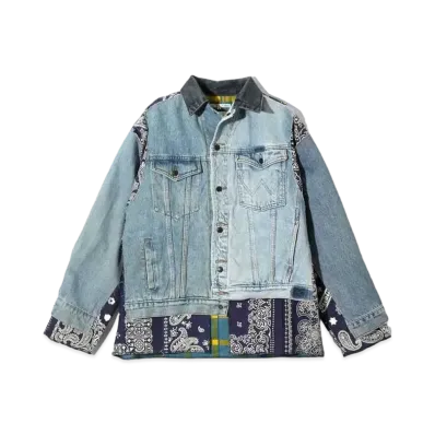 Needles x MIYAGIHIDETAKA Jean Jacket + Flannel - Covered Reversible Jacket "Type 2"