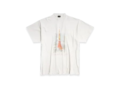 BALENCIAGA Ginza Store Oversized T-Shirt "Off White"