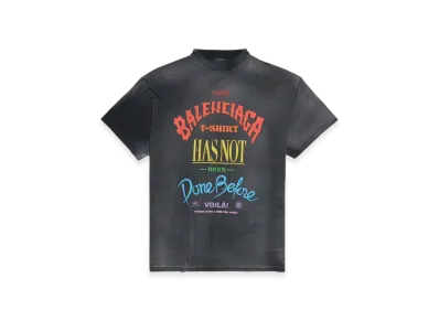 BALENCIAGA Not Been Done Oversized Vintage Jersey T-Shirt "Black"