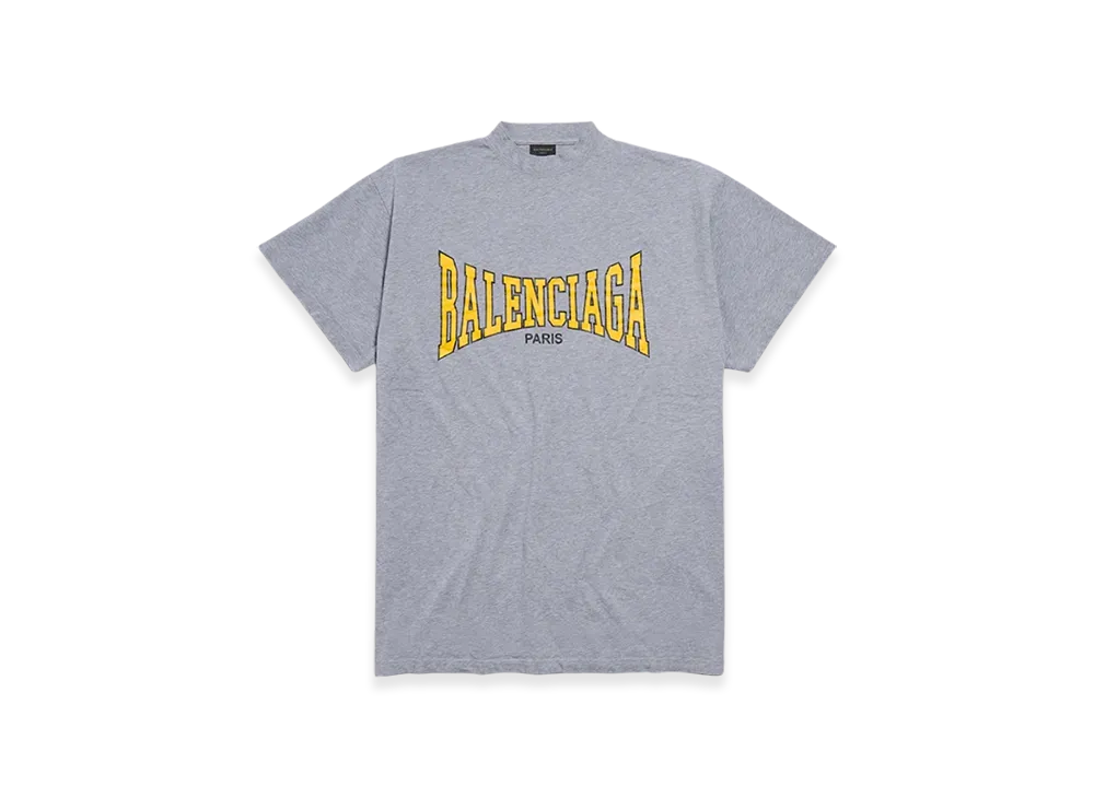 BALENCIAGA Boxing Oversized Fit T-Shirt "Heather Grey"