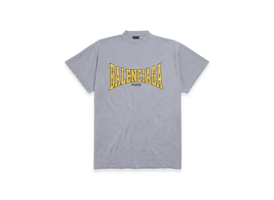 BALENCIAGA Boxing Oversized Fit T-Shirt "Heather Grey"