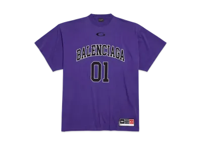 BALENCIAGA Men's Basketball Series Oversized T-Shirt "Purple"
