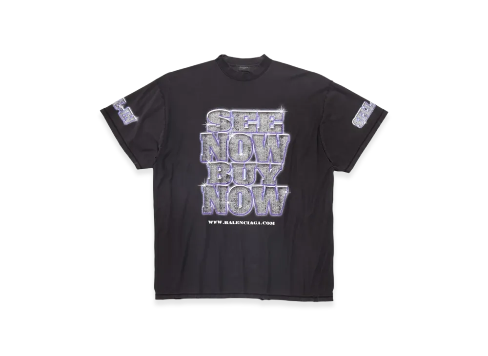 BALENCIAGA SNBN Inside Out Oversized T-Shirt "Black"