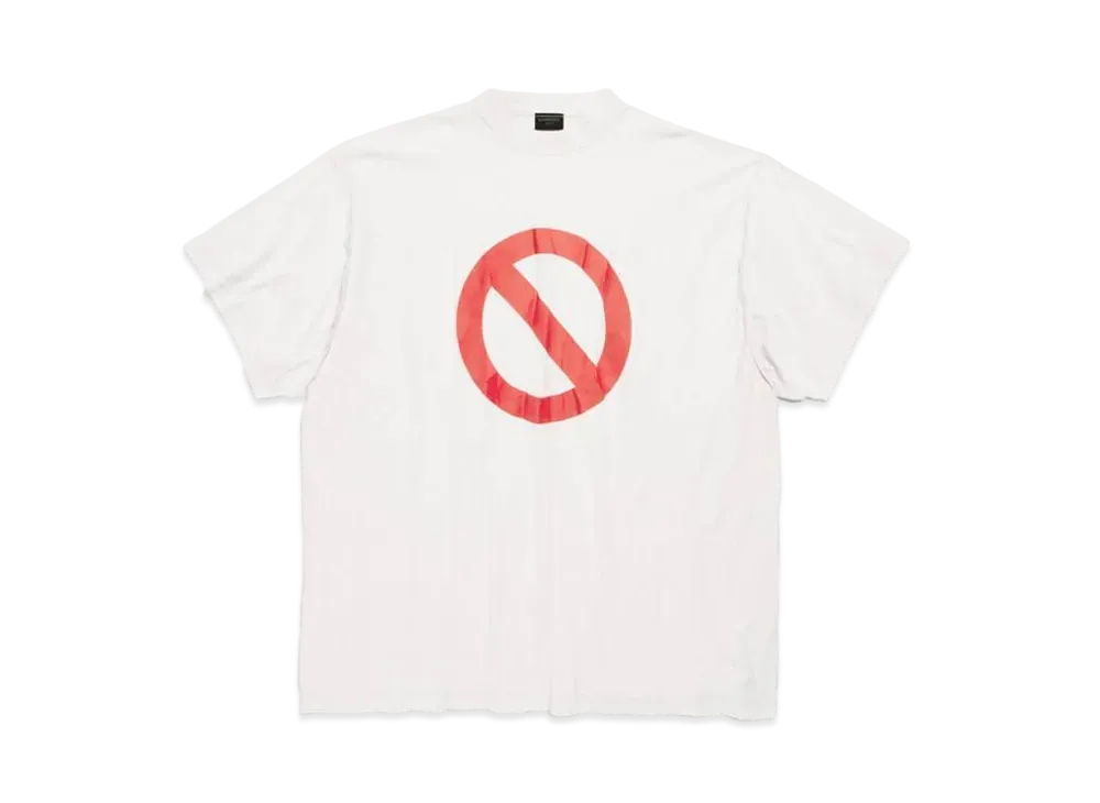BALENCIAGA Men's Balenciaga Music | BFRND Series Inside-Out T-Shirt Oversized "Off White"