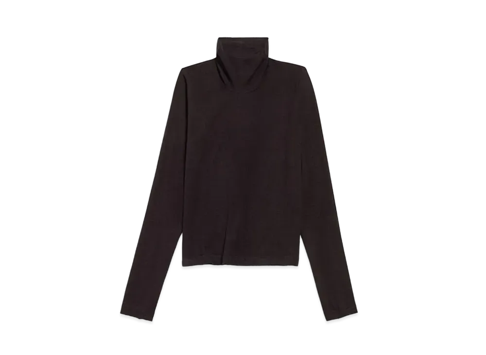 BALENCIAGA BB Classic BALENCIAGA Fitted Turtleneck Peeling Stretch Jersey "Black"