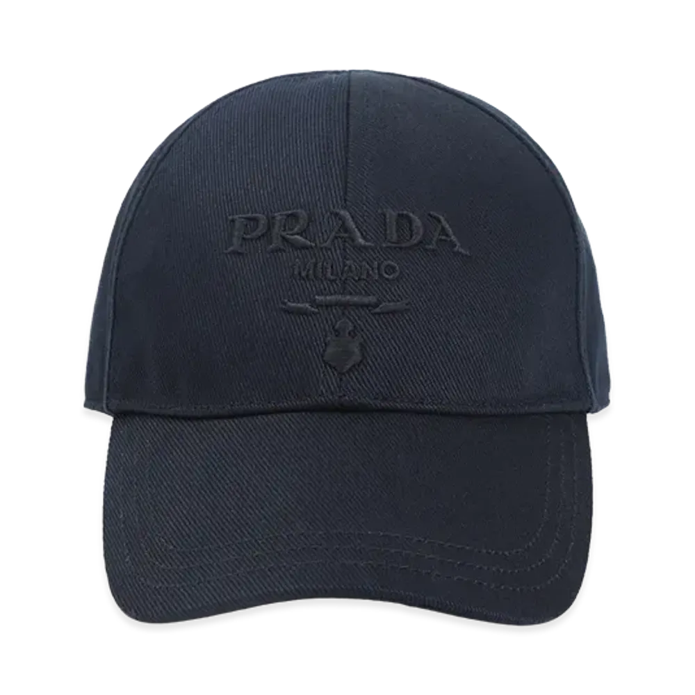 PRADA Logo Embroidery Cap "Blue"