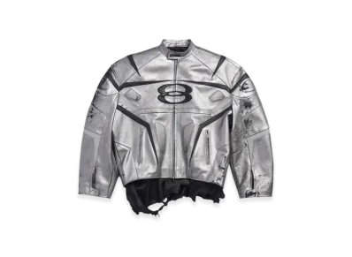 BALENCIAGA Unity Sports Icon Racer Jacket "Silver"
