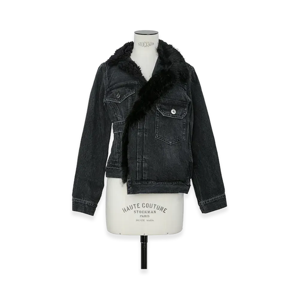 sacai Women's Denim Jacket "Black"