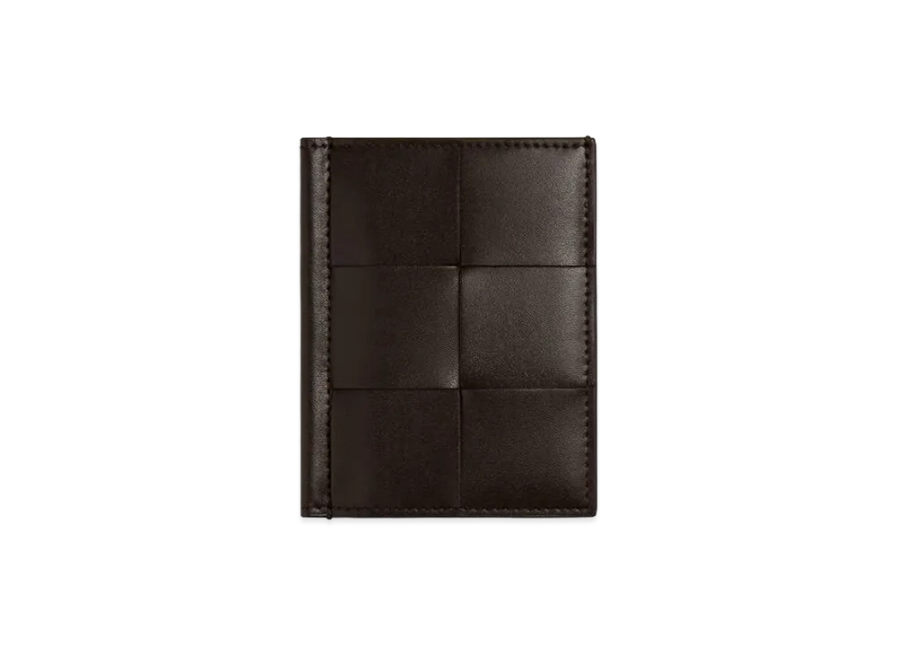 Bottega Veneta Cassette Flap Card Case "Fondente/Nocciola"