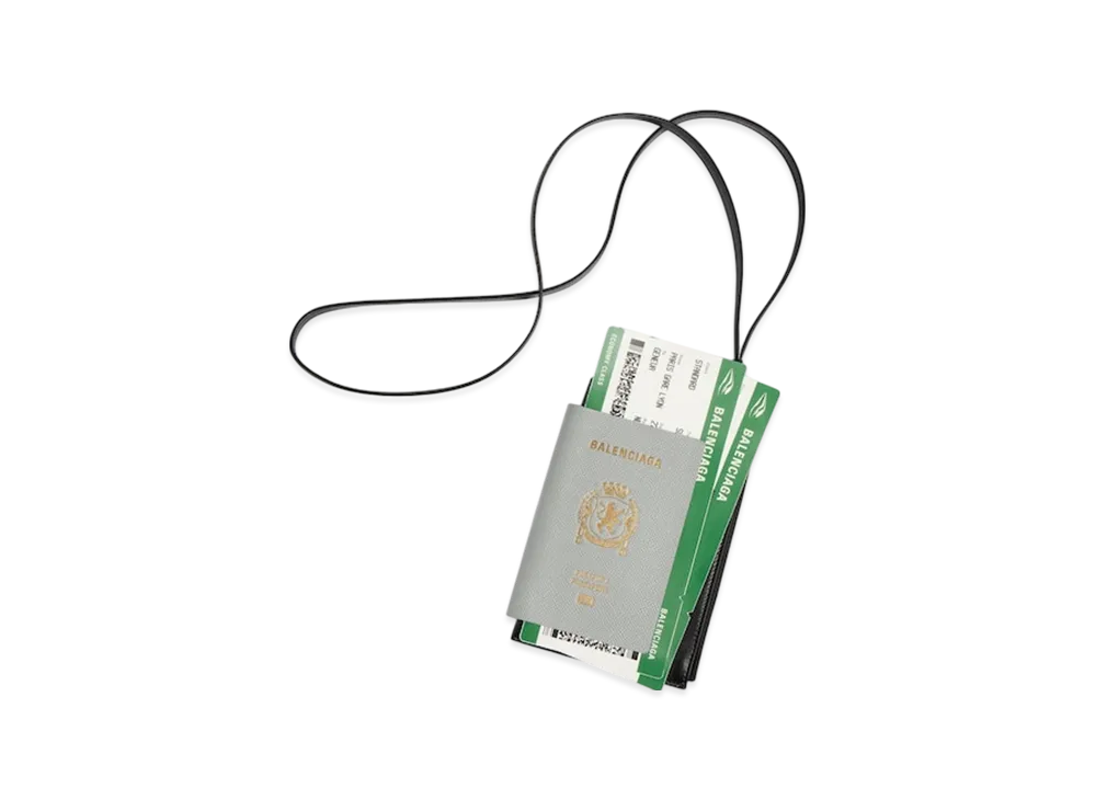 BALENCIAGA Passport Phone Holder "Gray"