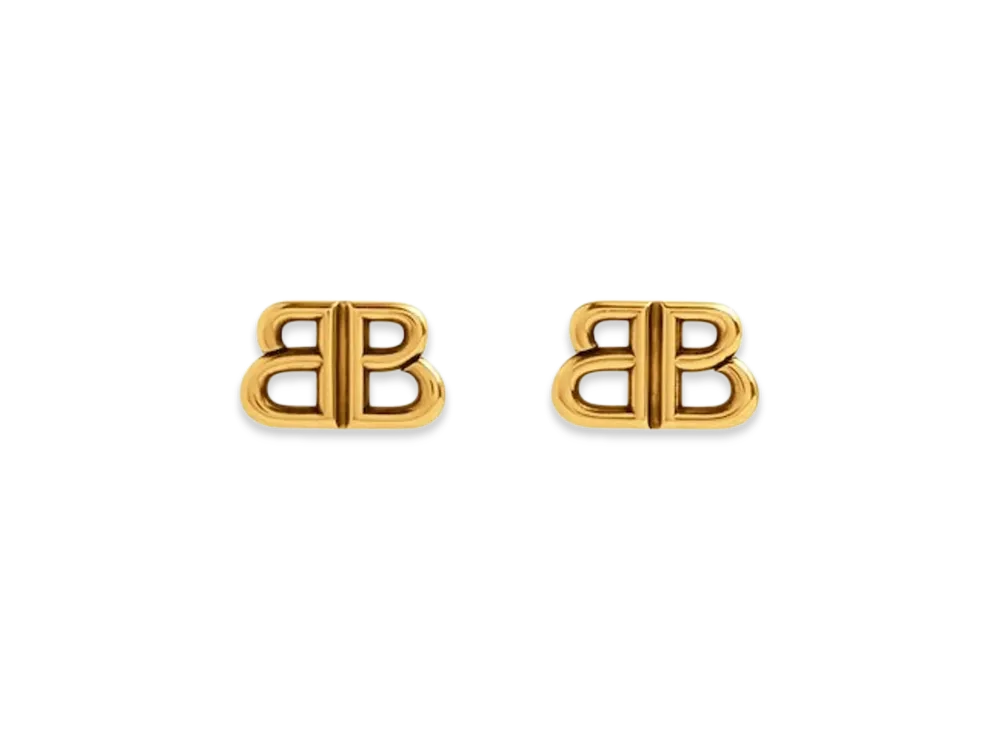 BALENCIAGA Monaco Stud S Earrings "Gold"