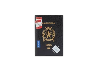 BALENCIAGA Passport Holder "Black/Multicolor"