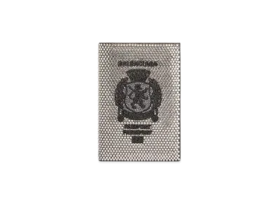 BALENCIAGA Passport Holder with Rhinestones "Smoke Grey"