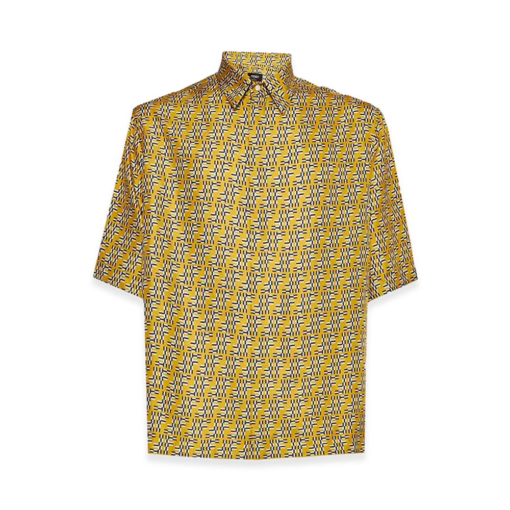 FENDI Silk Short Sleeve Shirt "Multicolor"