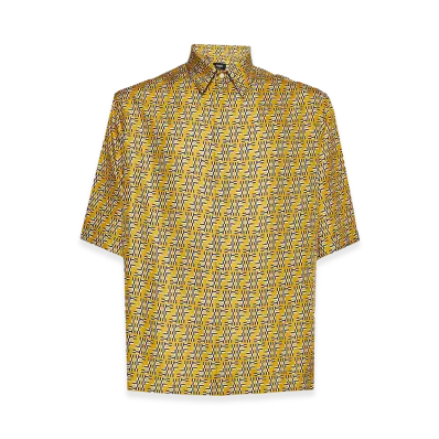 FENDI Silk Short Sleeve Shirt "Multicolor"