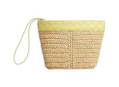 Bottega Veneta Flip Flap Small Pouch "Natural/Sherbert"