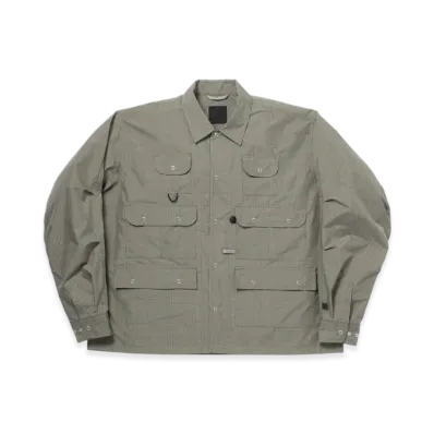 DAIWA PIER39 Tech Multi Fishing Pocket Shirt L/S "Sage Gray"