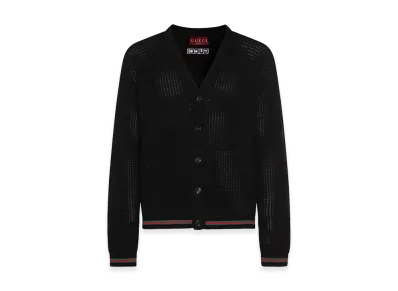 GUCCI Web Ribbon Cardigan "Black"