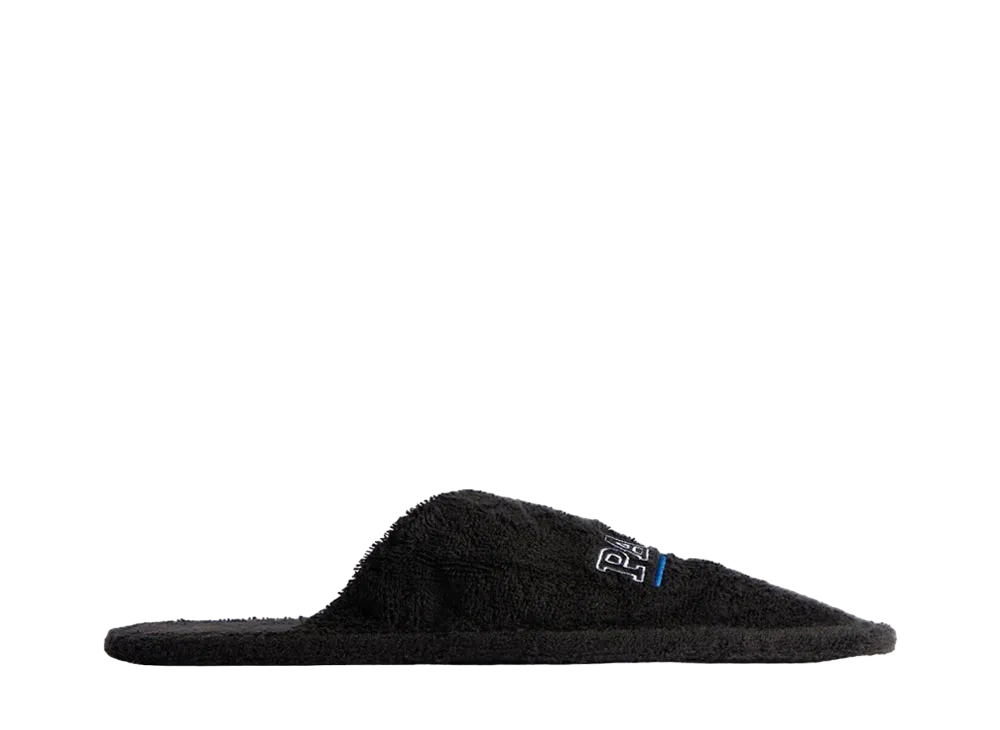 BALENCIAGA WMNS Hotel Flat Mule in Cotton Towel "Black"