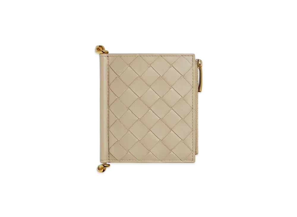 Bottega Veneta Solstice Small Bi-Fold Wallet "Ecru"