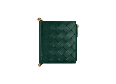 Bottega Veneta Solstice Small Bi-Fold Wallet "Emerald Green"