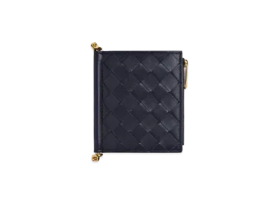 Bottega Veneta Solstice Small Bi-Fold Wallet "Nocturnal"