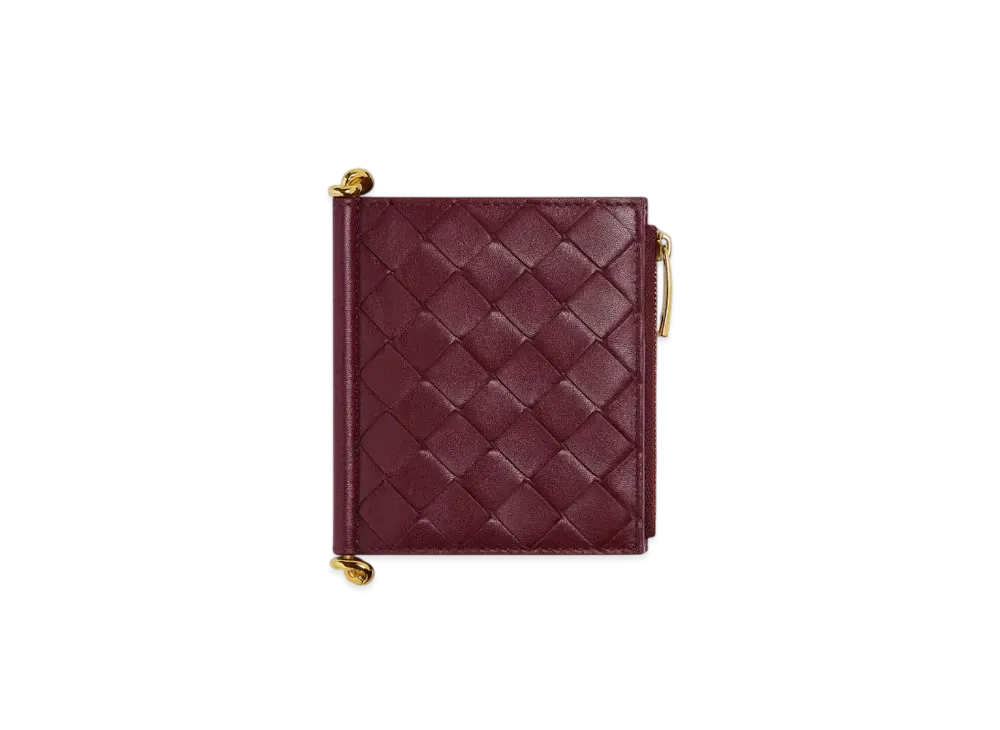 Bottega Veneta Solstice Small Bi-Fold Wallet "Barolo"