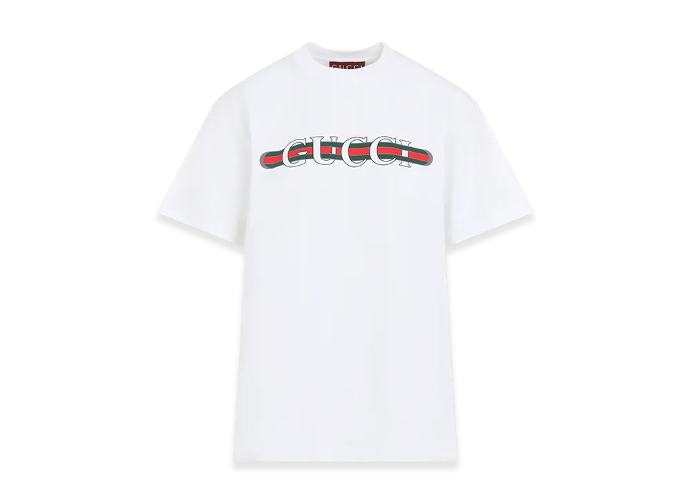 GUCCI Women's 'Gucci Web' T-Shirt "White"