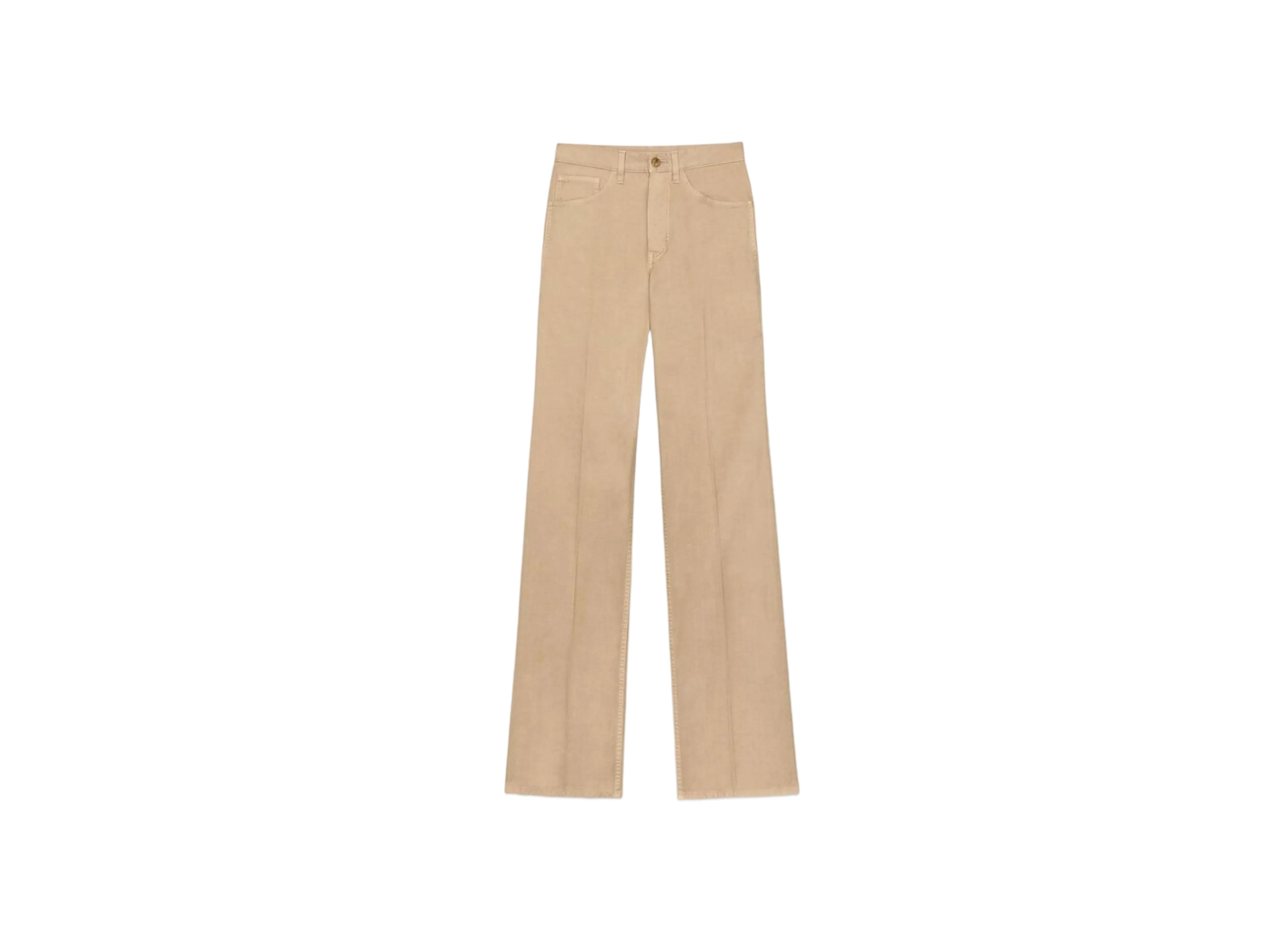 Saint Laurent Women's Clyde Pants in Cotton
"Safari Beige"