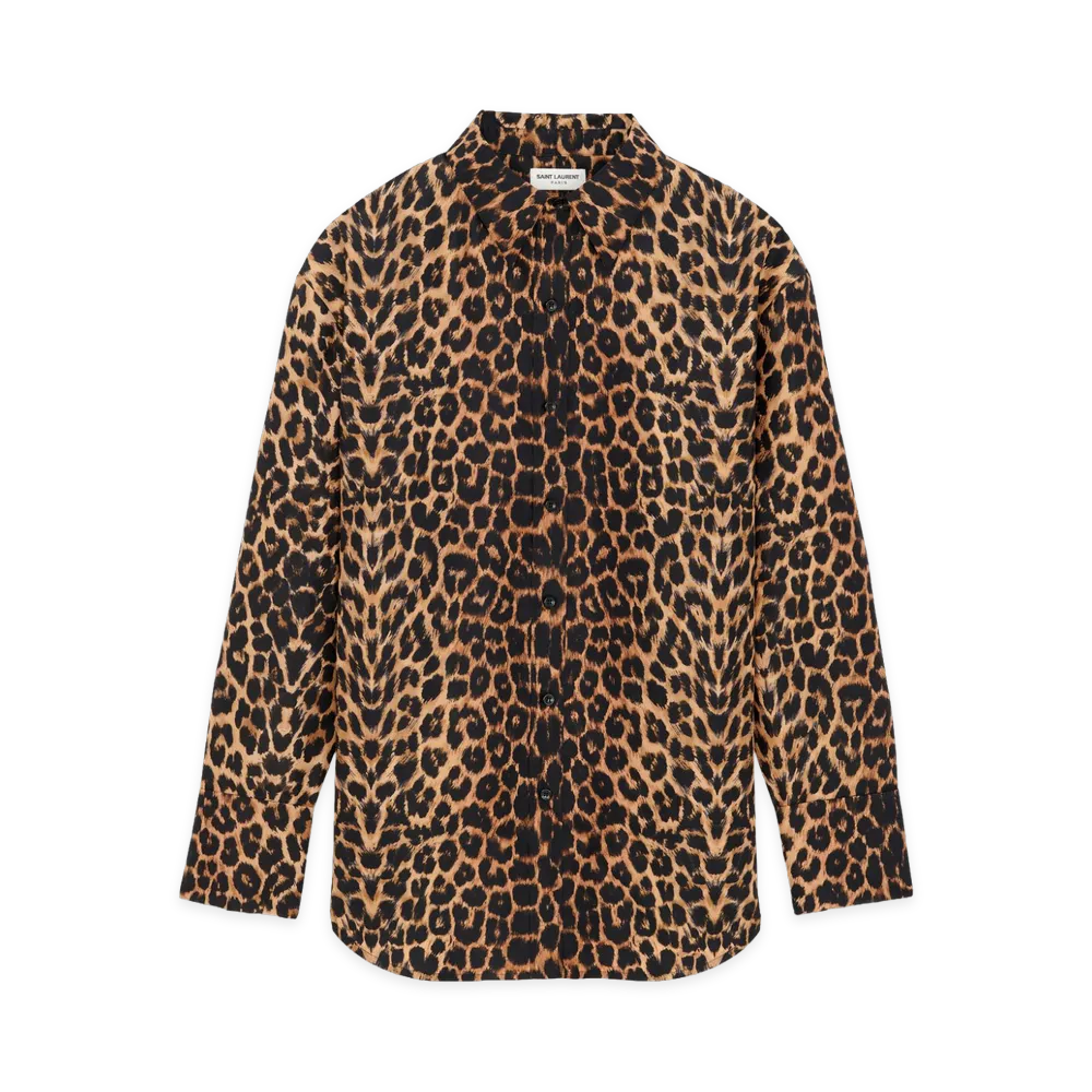 Saint Laurent Shirts "Leopard Print"
