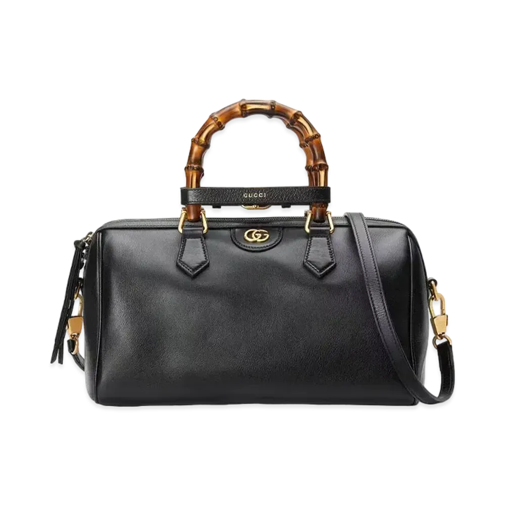 GUCCI Gucci Diana Bag "Black Leather"