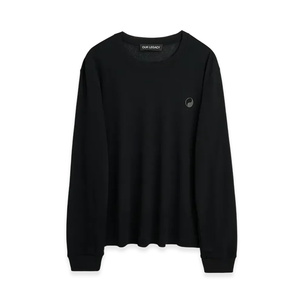 OUR LEGACY Waffle Longsleeve "Black"