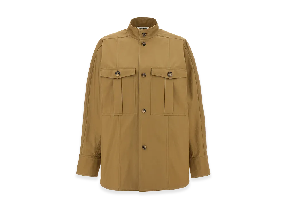 Saint Laurent Women's Saharienne Shirt "Beige"