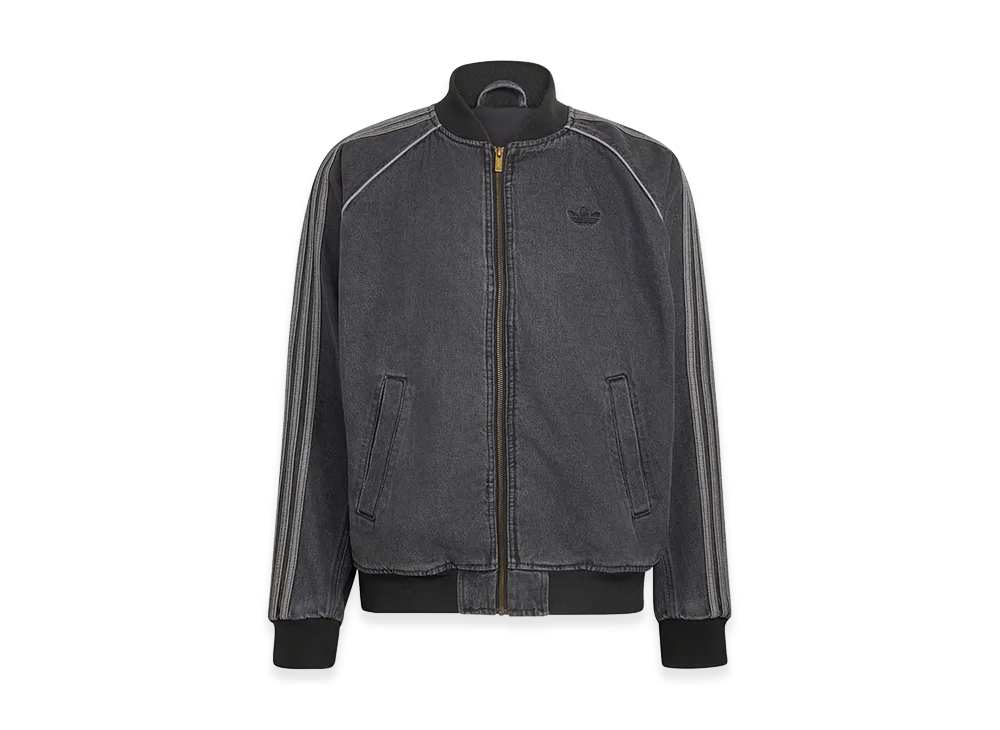 adidas SST Denim Track Top (Jersey) "True Black Denim"