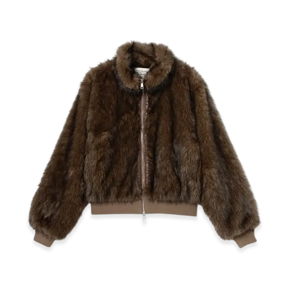 BEAMS FUTURE ARCHIVE Fur Blouson "Brown"