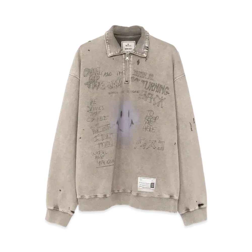 Maison MIHARA YASUHIRO Bleached Sweatshirt "Beige"