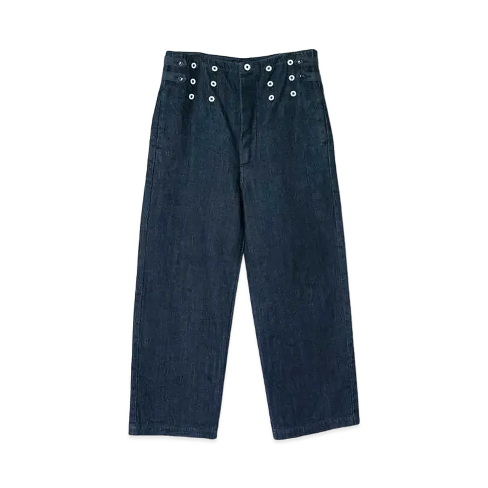 KAPITAL 12OZ DENIM 7 STARSA ​​SPENDER PANTS "Indigo"